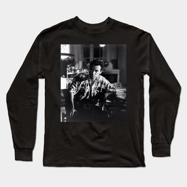 Retro Springsteen Long Sleeve T-Shirt by Defective Cable 